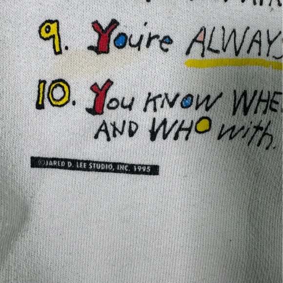 Women’s Vintage Lee 1995 “Reasons Why Horses are Better Than Men” Crewneck XL - Picture 8 of 9